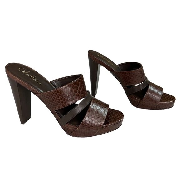 Cole Haan Brown Platform Sandals - Picture 2 of 12